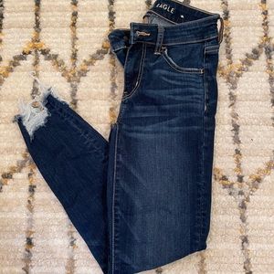 High rise jegging crop